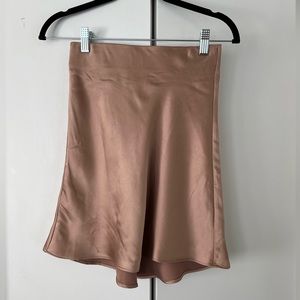2 silk skirt gold and black